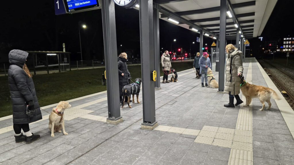 Alltagstraining am Bahnhof